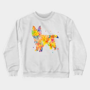 Australian Terrier Dog Watercolor Painting Crewneck Sweatshirt